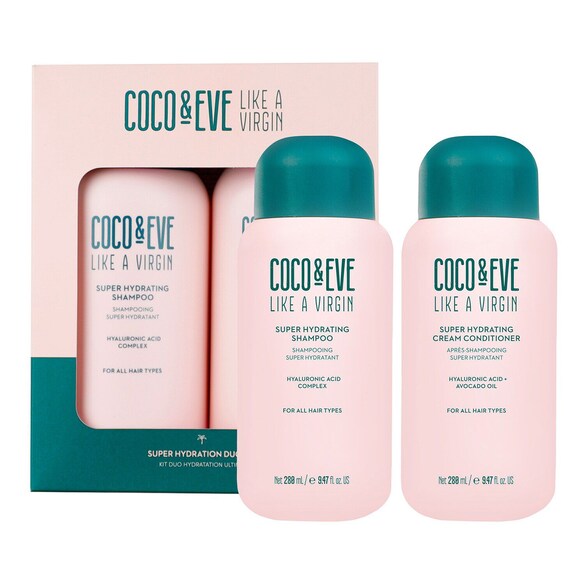 Super Hydration Duo - Kit de rotina champô e condicionador hidratantes, Coco & Eve