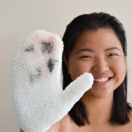 Fluffy Moufle - Luva muito suave, desmaquilha e limpa