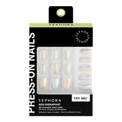 Kit de unhas postiças reutilizáveis - Efeito Gel, Resultado Profissional, Sephora Collection