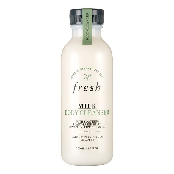 Milk Body Cleanser - Produto de limpeza corporal hidratante com leite vegetal, Fresh