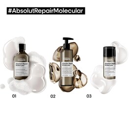 Serie Expert - Absolut Repair Molecular Shampoo sem Sulfatos Cabelos Danificados