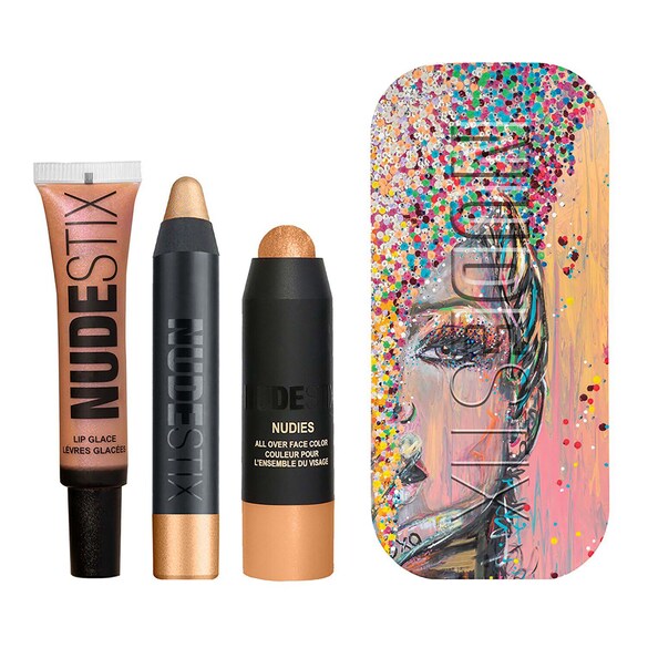 Mini Nude Gold Glam - Coffret Maquilhagem, NUDESTIX