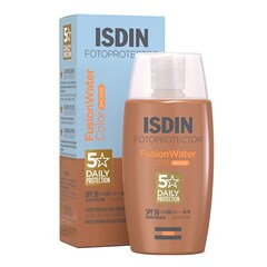Fotoprotector Fusion Water Color BRONZE SPF50 - Protetor solar facial com cor, ISDIN