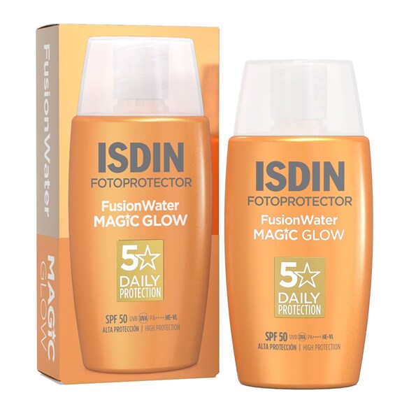 ISDIN Fotoprotector FusionWater MAGIC GLOW SPF50 50ML - Protetor solar facial , Isdin