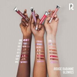 Rouge Rabanne Glowies - Gloss com cor ultra brilhante não pegajoso