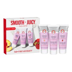 Smooth + Juicy Scrub Kit - esfoliação corporal para combater a queratose pilar, First Aid Beauty