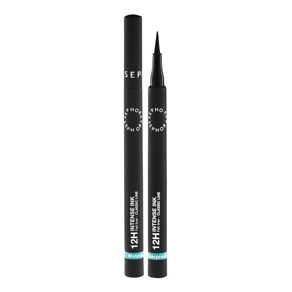 12H Intense Ink Felt Liner Classic Line - Eyeliner de feltro preciso e intenso, Sephora Collection
