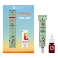 Kit CC Red Correct x Skin Therapy - O conjunto multi-aperfeiçoador, Erborian