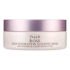 Rose Sleeping Mask - Máscara de noite hidratante com rosas e ácido hialurónico, Fresh