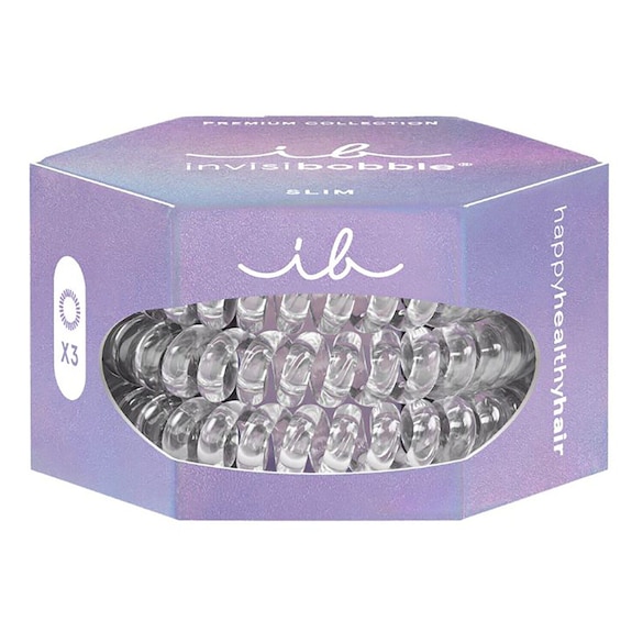 Slim Premium - Crystal clear - Elásticos de Cabelo, Invisibobble