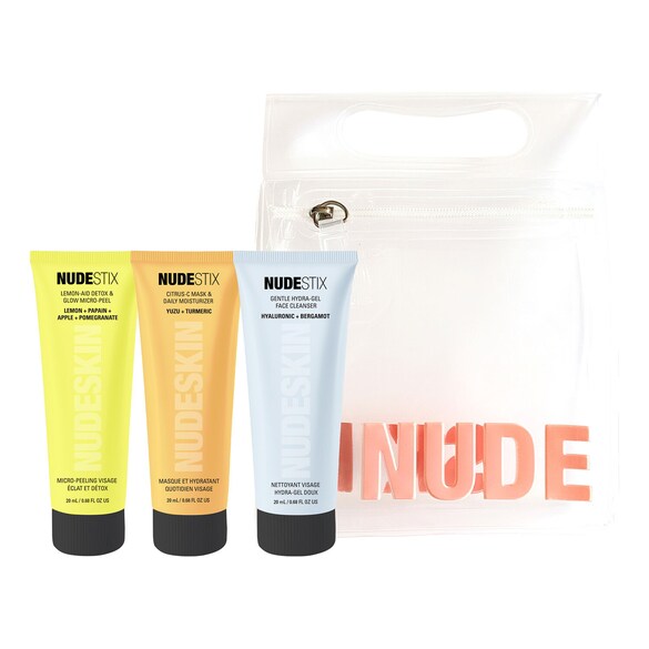 Coffret Nudeskin 3-Step: Citrus Renew Set for Sensitive Skin - Tratamento Rosto, NUDESTIX