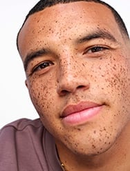Face of a boy smiling