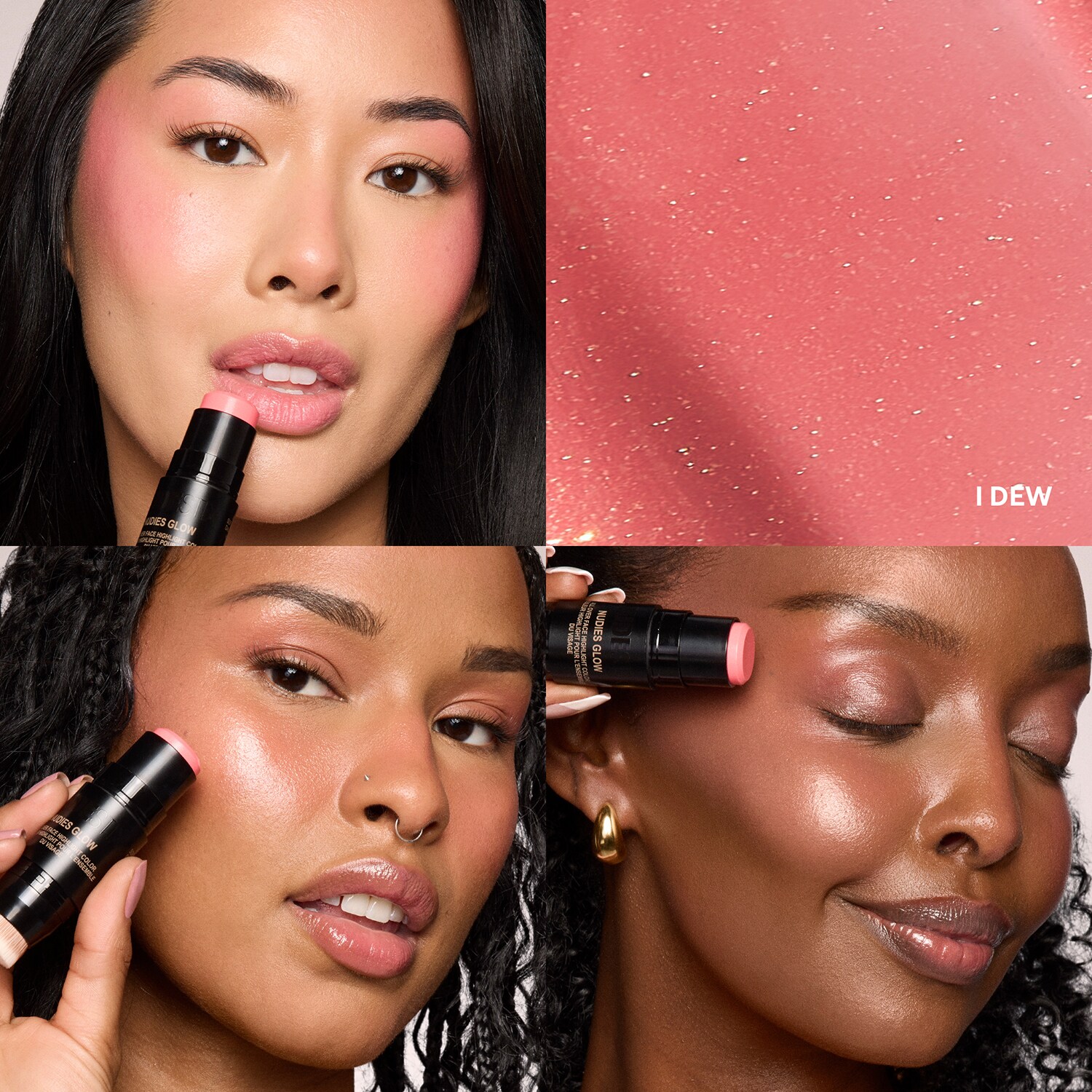 Nudies All Over Face Color Bronze + Glow Stick bronzeador