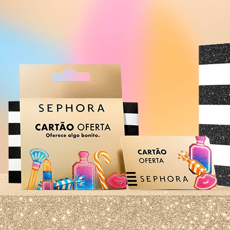 O cartão de oferta que podes encontrar em qualquer loja Sephora